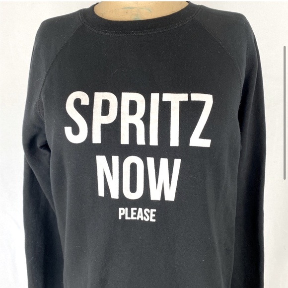 Brunette the Label “Spritz Now Please” Sweatshirt Size S/M - Picture 3 of 8
